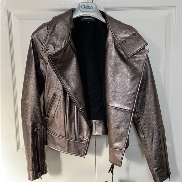 Aritzia Mackage Kenya Metallic Leather Jacket - Picture 2 of 6